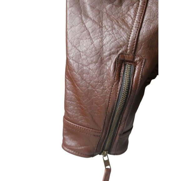 NWT AUTHENTIC Harley-Davidson Men's Portage Midweight Leather Jacket - Brown - Picture 10 of 12